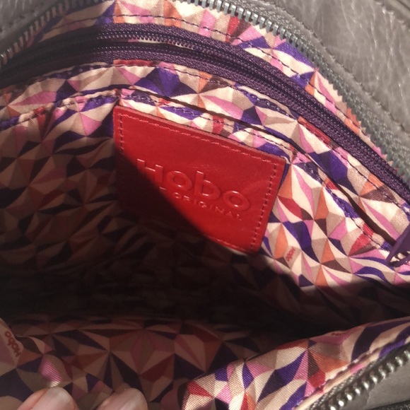 HOBO Charcoal Leather Crossbody Bag - Picture 7 of 8